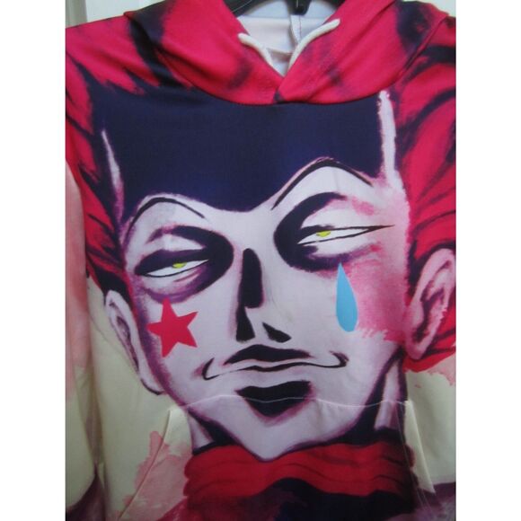 RARE HUNTER x HUNTER HISOKA MOROW HOODIE SIZE MEDIUM LIGHTWEIGHT NYLON - Picture 2 of 3